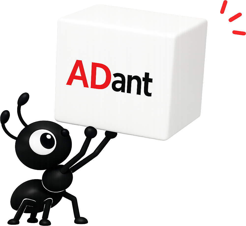 ADantのキューブを運ぶ働きアリのキャラクター